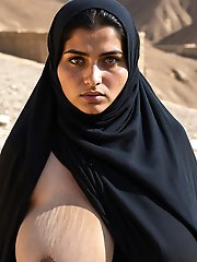 Shaved prostitute with a clear sexual desire.