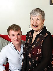 British mature lady playing with her toy boy