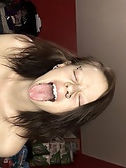 Lustful older strumpets are posing almost naked on cam