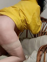 Fresh older prostitute is fingering herself