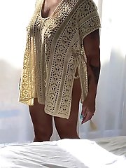 My attractive spouse in a provocative stance